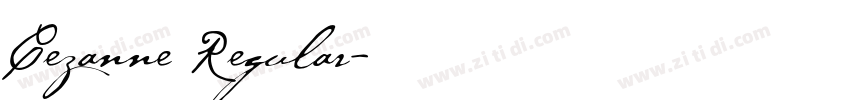 Cezanne Regular字体转换
